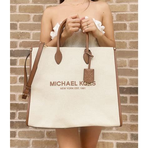 michael kors large canvas tote|mirella large canvas tote bag.